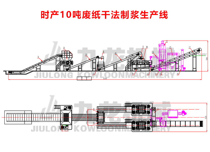 廢紙干法制漿生產(chǎn)線(xiàn)